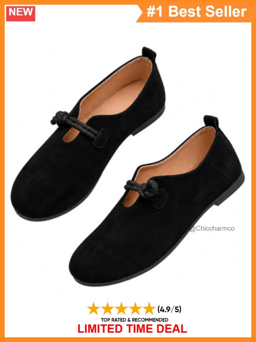Women's Faux Suede Mary Jane Ballet Flats Low Wedge Round Toe Dress Shoes